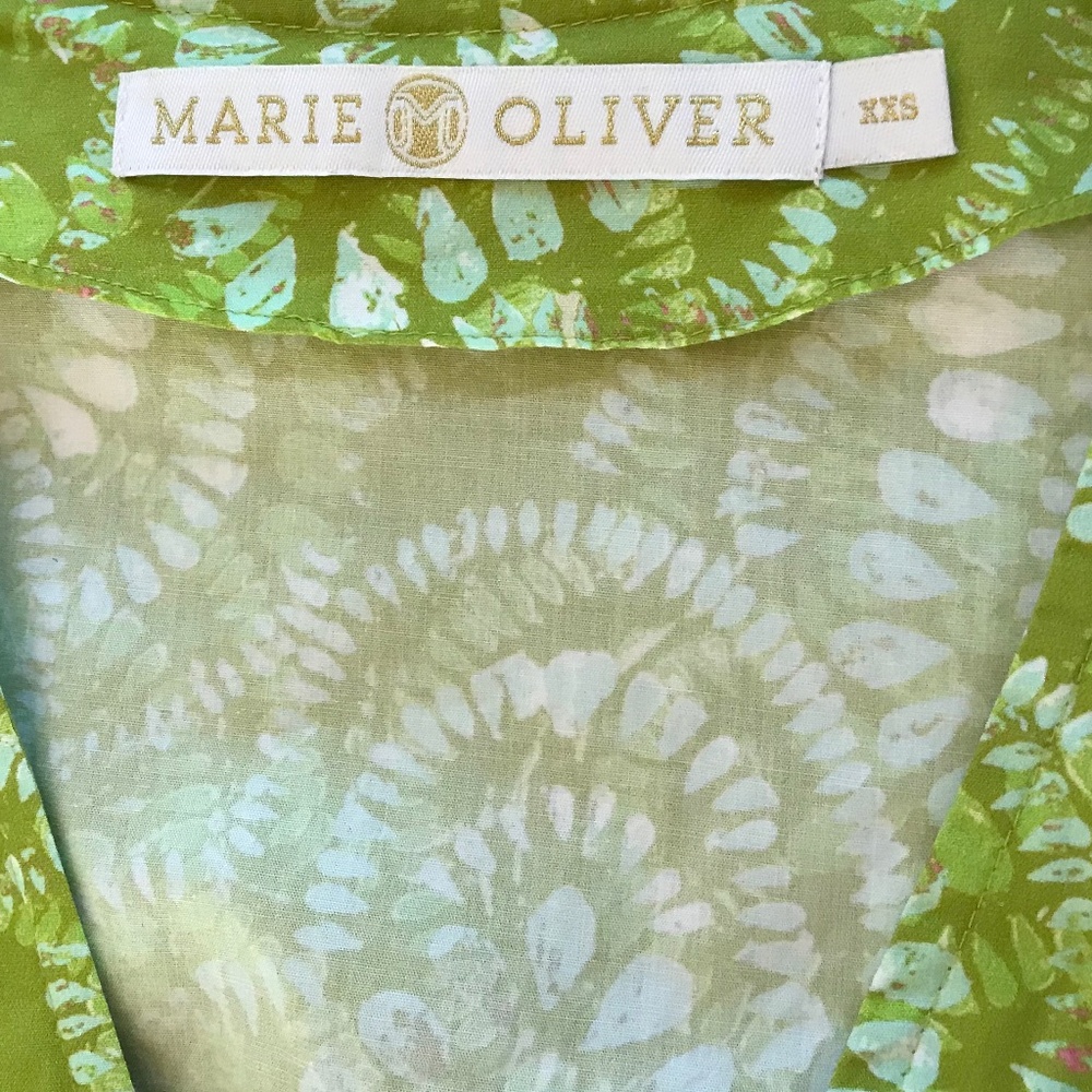 🆕 MARIE OLIVER RUFFLE FLUTTER SLEEVE 100% COTTON FIONA DRESS - Picture 5 of 10